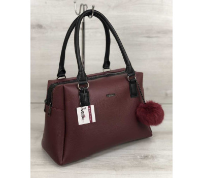 Женская сумка Агата бордового цвета WeLassie