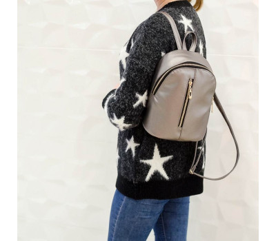 Жіночий рюкзак малий Sambag Mane MQG silver dark