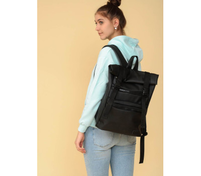 Женский рюкзак ролл Sambag RollTop Zard черный