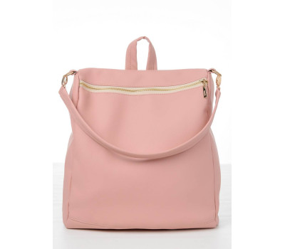 Жіночий рюкзак-сумка Sambag Trinity пудра