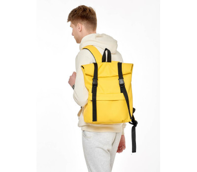 Чоловічий рюкзак ролл Sambag  RollTop Milton жовтий