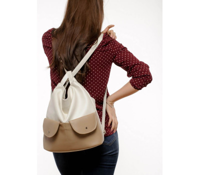 Жіночий рюкзак Sambag Asti XKH молочний