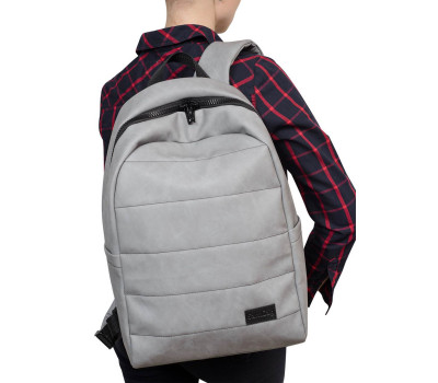 Жіночий рюкзак Sambag Zard LRT світло-сірий нубук