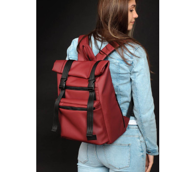 Женский рюкзак ролл Sambag RollTop Zard бордо