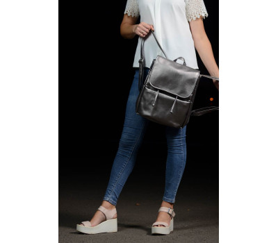 Жіночий рюкзак Sambag Loft MQN silver dark