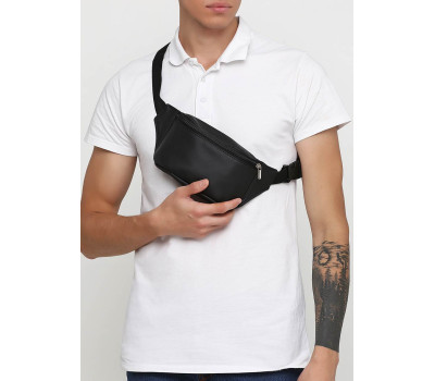 Чоловіча Сумка на пояс бананка Sambag Tirso  MSH чорна