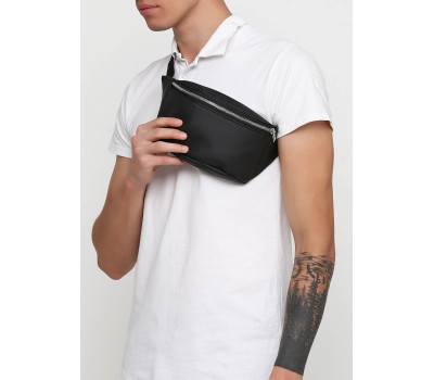 Чоловіча Сумка на пояс бананка Sambag Tirso  MSS чорна