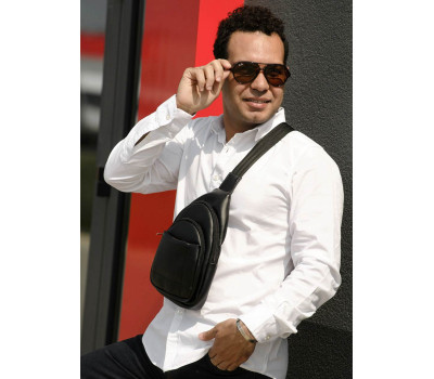 Чоловіча сумка слінг через плече  Sambag Brooklyn  black