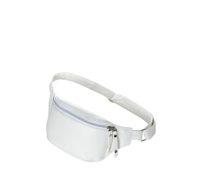 Поясная сумка бананка Sambag Tirso  MTO Белый с кожаным ремнем