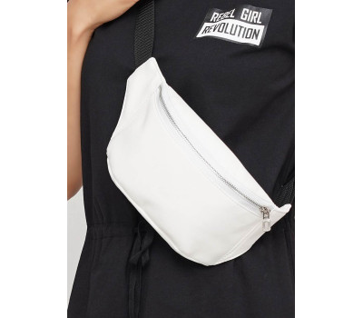 Женская Поясная сумка бананка Sambag Tirso MSO белая