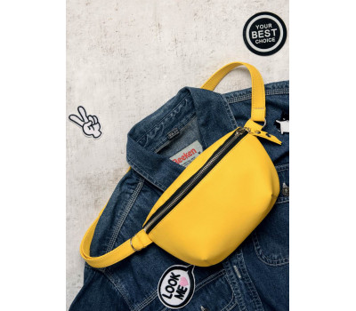 Жіноча Сумка на пояс бананка Sambag Polo  жовта