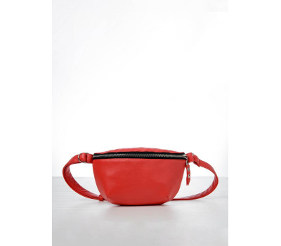 Женская сумка на пояс бананка Sambag Polo красная