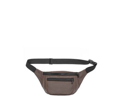 Шкіряна сумка на пояс бананка Sambag Tirso Max  коричнева шкіра