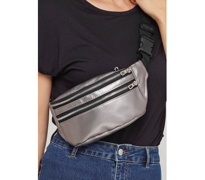 Сумка на пояс бананка Sambag Tirso  LTS silver dark