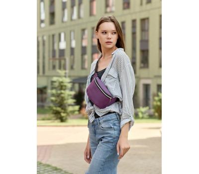 Женская поясная сумка бананка Sambag Tirso  MSSP фиолет