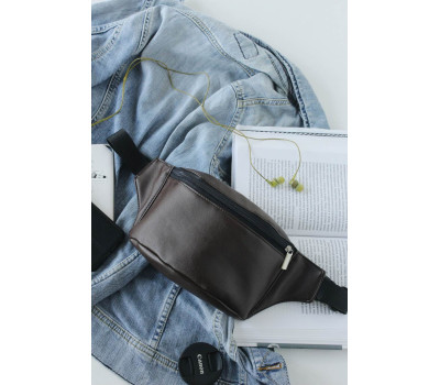 Поясная сумка бананка Sambag Tirso  MSH шоколадная