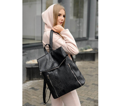 Женский рюкзак Sambag Rene LZS принт крокодила