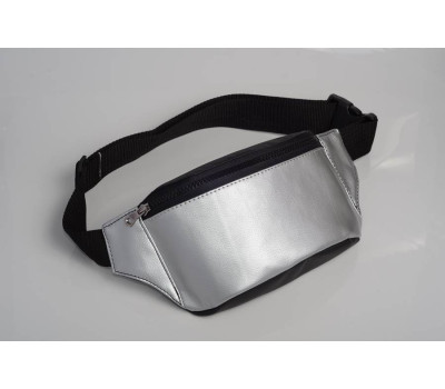 Поясная сумка бананка Sambag Tirso  MST комбинация черного с серебром