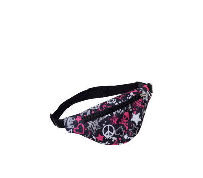 Поясная сумка бананка  Sambag Soho BSH черепы лав
