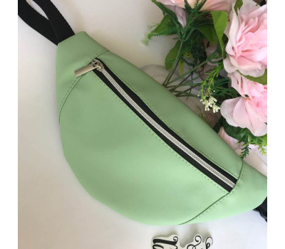 Жіноча сумка на пояс бананка Sambag Soho м'ята