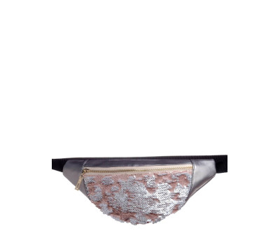 Сумка на пояс бананка Sambag Soho BSO silver dark