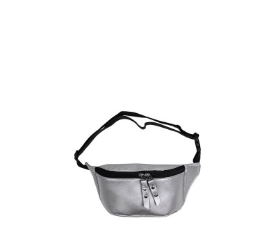 Сумка на пояс бананка Sambag Tirso  MTH срібний
