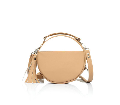 Жіноча кругла кроссбоді Sambag Bale  MZN бежева