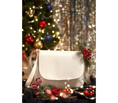 Женская сумка Кросбоди Sambag Rose белая