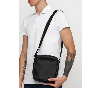 Чоловіча сумка через плече мессенджер Sambag Makros чорна