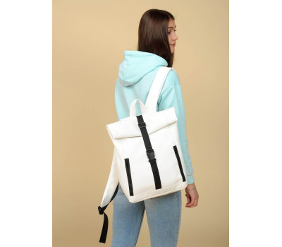 Жіночий рюкзак Sambag RollTop One білий