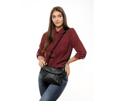 Женская сумка через плечо Sambag Rose черная