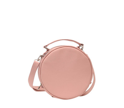 Жіноча кругла сумка Sambag Bale  пудра