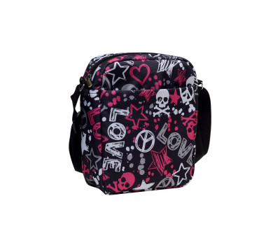 Сумка через плече мессенджер Sambag Makros черепи лав