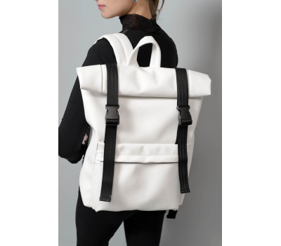 Жіночий рюкзак ролл Sambag RollTop Milton білий