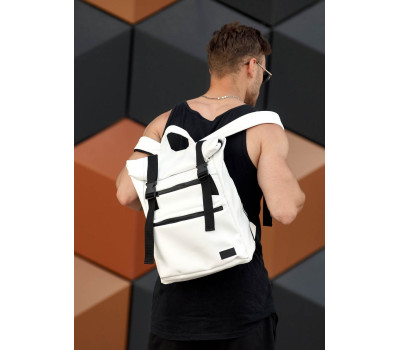 Чоловічий рюкзак ролл Sambag  RollTop Zard білий