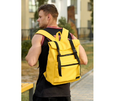 Чоловічий рюкзак ролл Sambag RollTop Zard жовтий