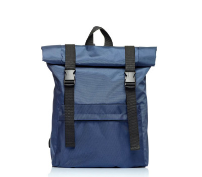 Рюкзак ролл Sambag RollTop Milton cиній  тканевий