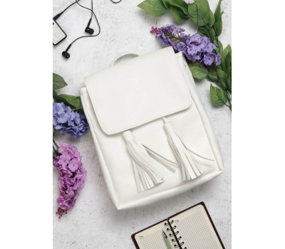 Жіночий рюкзак Sambag Loft SZN білий