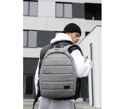 Чоловічий рюкзак Sambag Zard LRTm світло-сірий нубук