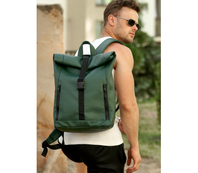 Чоловічий рюкзак Sambag  RollTop One зелений