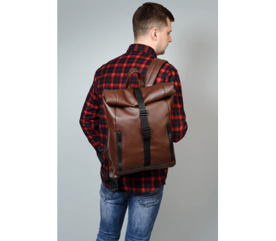 Чоловічий рюкзак Sambag  RollTop One шоколадний