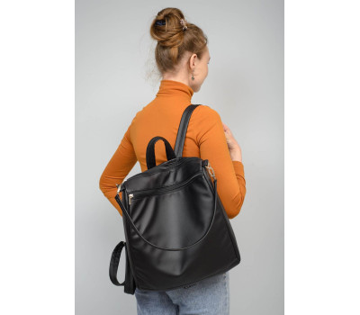 Жіночий рюкзак-сумка Sambag Trinity чорний