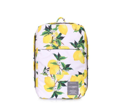 Рюкзак з лимонами для ручної поклажі HUB-Ryanair / Wizz Air / МАУ (hub-lemons)