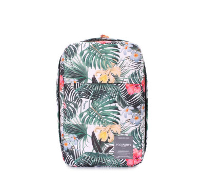 Рюкзак з тропічним принтом для ручної поклажі HUB-Ryanair / Wizz Air / МАУ (hub-tropic)