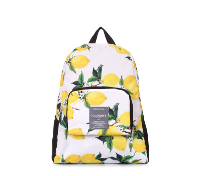 Складаний рюкзак POOLPARTY Transformer з лимонами (transformer-lemons)