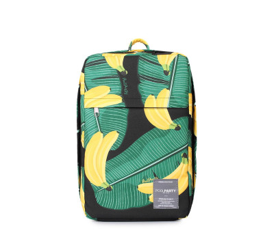 Рюкзак для ручної поклажі HUB з тропічним принтом-Ryanair / Wizz Air / МАУ (hub-bananas)