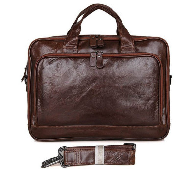 Чоловіча функціональна шкіряна сумка 7005Q John McDee