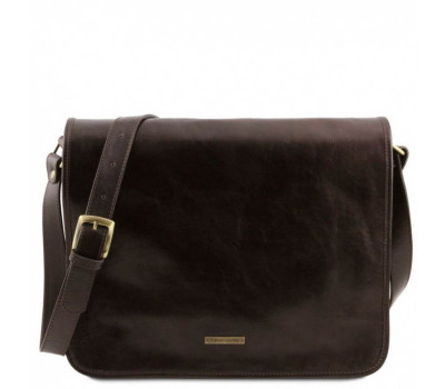 Мужской большой кожаный мессенджер Tuscany Leather Messenger TL141254
