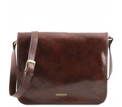 Мужской большой кожаный мессенджер Tuscany Leather Messenger TL141254