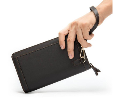 Чоловічий клатч шкіряний bx9013 у коричневому кольорі.